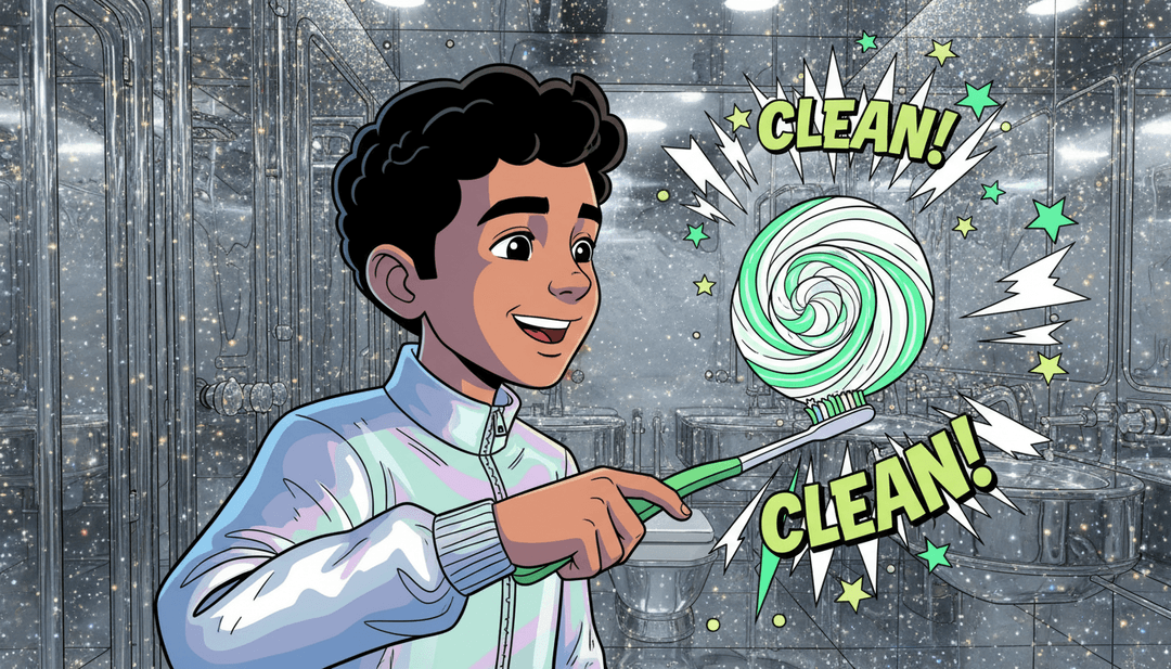 IA interpretando música infantil alegre sobre limpeza com visuais brilhantes e borbulhantes, compreendendo ritmos pop árabes para um videoclipe.