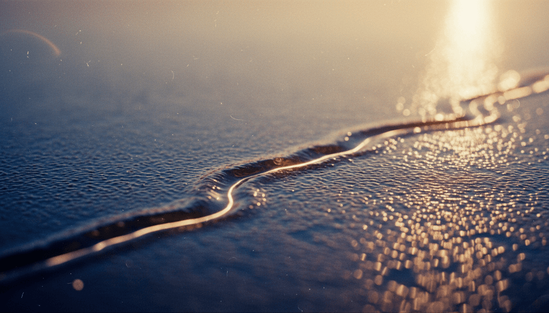 cmiles.zaによる'Sixteen Years in the Waves'の歌詞とメロディー構造をAIが分析し、海の波と反省的な瞬間を視覚化。