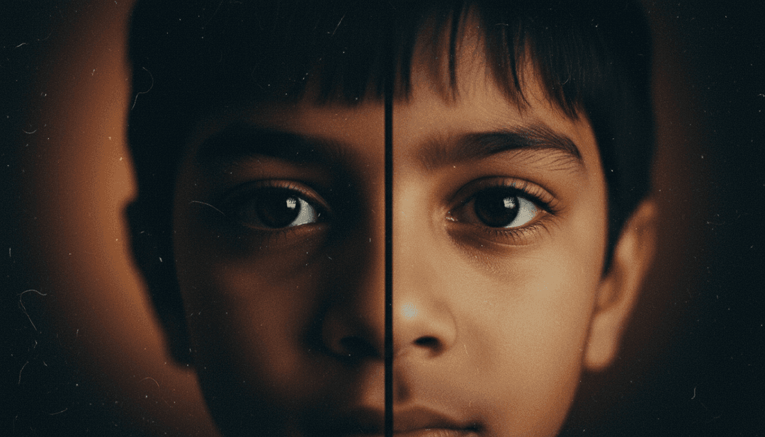 Visuais dinâmicos que retratam as letras de 'Na-Mukammal' de axaysharma animando em uma tela, sincronizadas com batidas de hip-hop e estéticas lo-fi geradas por IA.