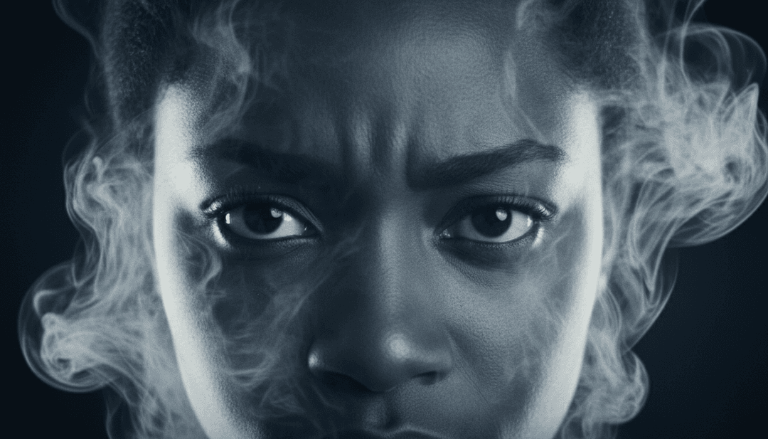 Representação abstrata de IA analisando ondas sonoras e tons emocionais para o vídeo musical de 'Will You Love Me', mostrando fluxos de dados luminosos.