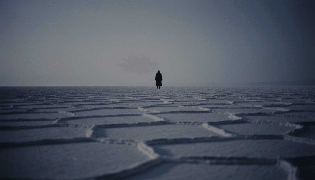 IA analisando formas de onda de música soul R&B, gerando arte conceitual e painéis de humor para o vídeo musical VOYCCE- HALLOW.mp3.