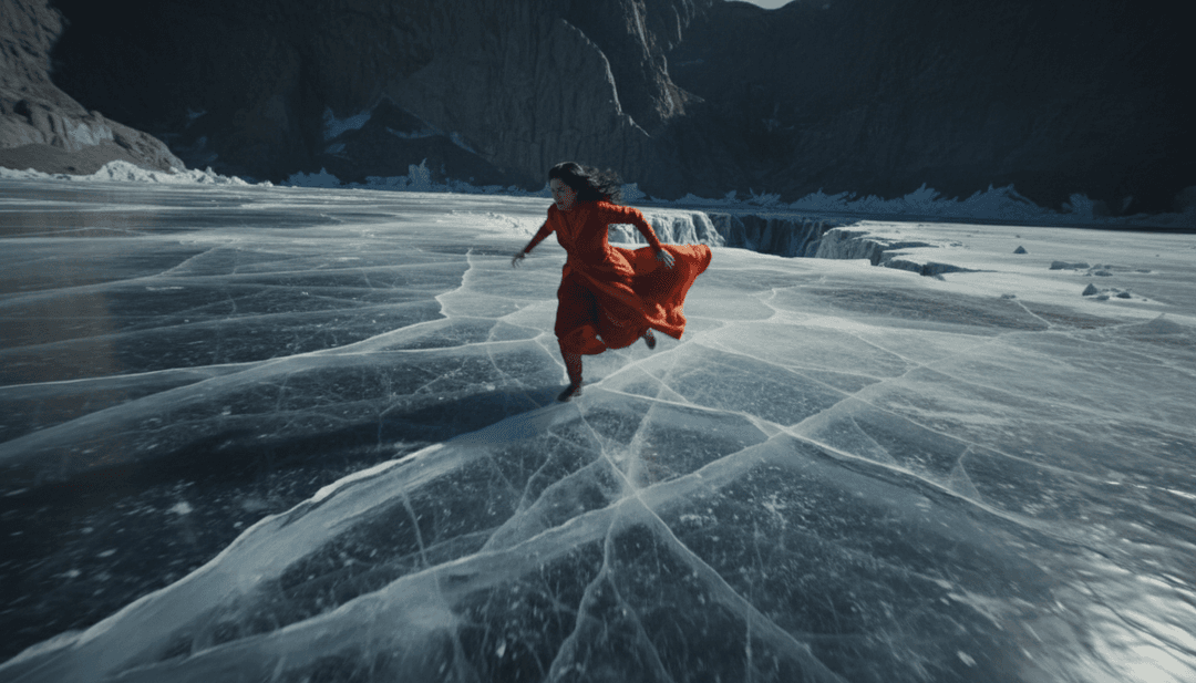 Usuário interagindo com a interface do freebeat.ai, criando um videoclipe deslumbrante para sua própria música.