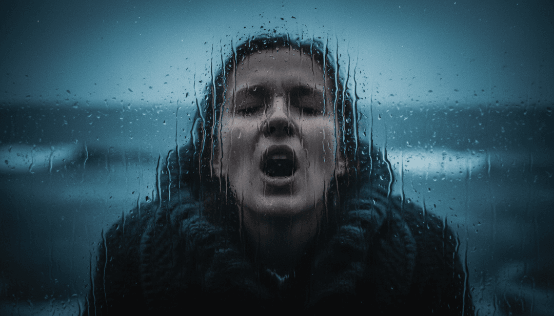 Imagem final dramática de um vídeo musical gerado por IA para 'Phantom Veins', exibindo uma cena poderosa e etérea com elementos temáticos de ph7 e efeitos visuais de alta qualidade.