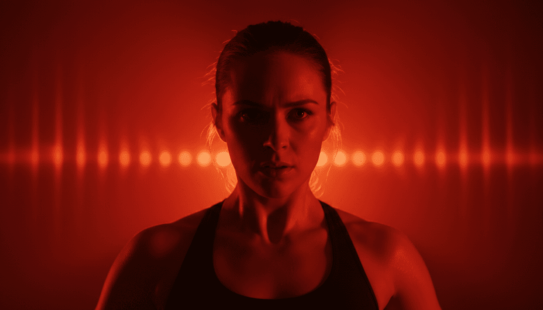 充滿活力的抽象視覺效果與 Topic 的 'All Or Nothing' 不斷升級的節拍和旋律同步，展示了 Freebeat.ai 的 MP3 到 MP4 轉換器功能。