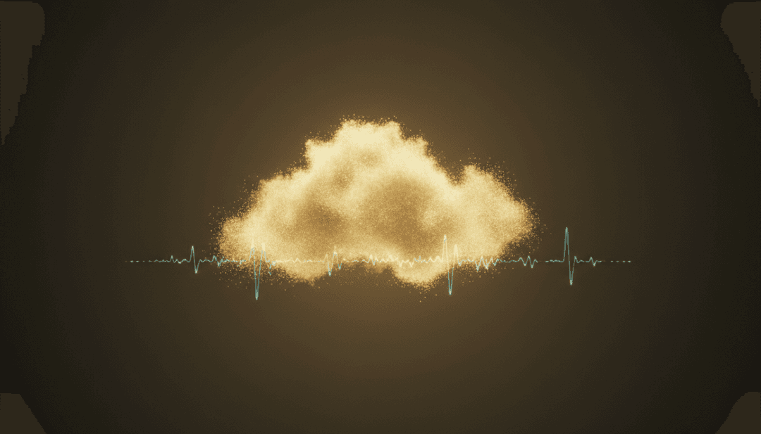 Um sistema de IA analisando dados de forma de onda e o sentimento lírico de 'ThankYou From My Heart.mp3' de adpscc, exibindo uma rede neural interpretando elementos de balada pop acústica.