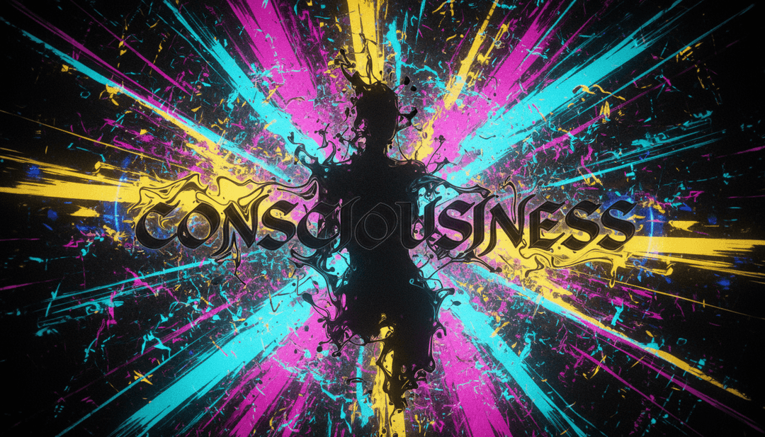 Paisagens urbanas com falhas animadas e túneis de luz pulsantes sincronizando com o ritmo hard techno de 'Bonjour, bienvenue .mp3' por freebeat.ai.