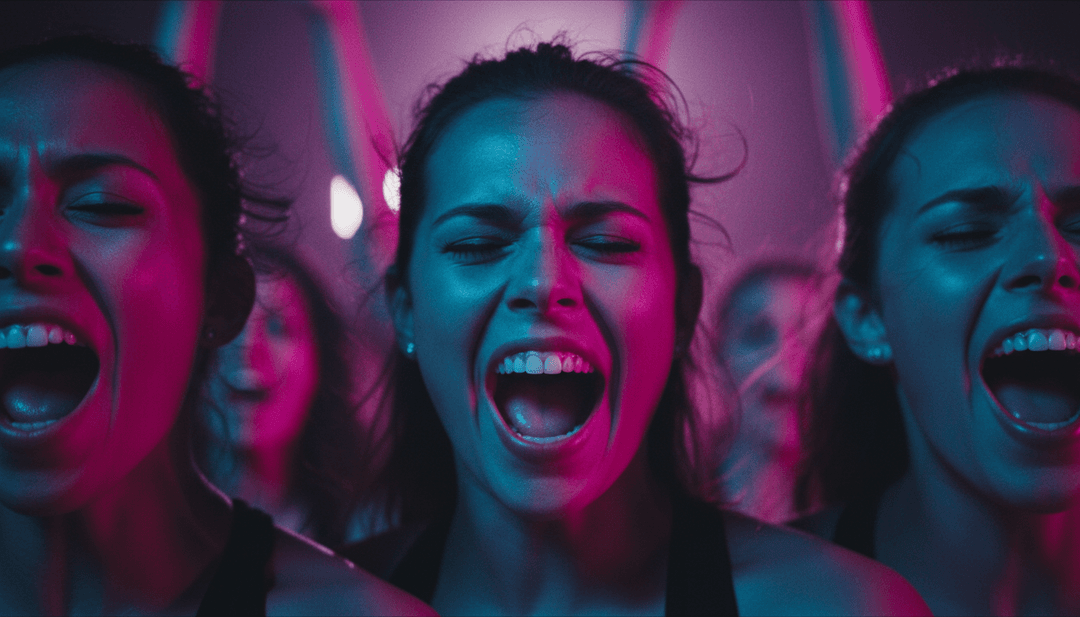 Um quadro de videoclipe finalizado e vibrante para Sigla by Montevago77, mostrando visuais gerados por IA de qualidade profissional, com o logotipo da freebeat.ai sutilmente integrado.