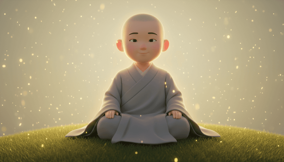 IA analizando ondas sonoras y notas musicales de una canción pop infantil, traduciéndolas en conceptos visuales coloridos como regalos flotantes y personajes juguetones.