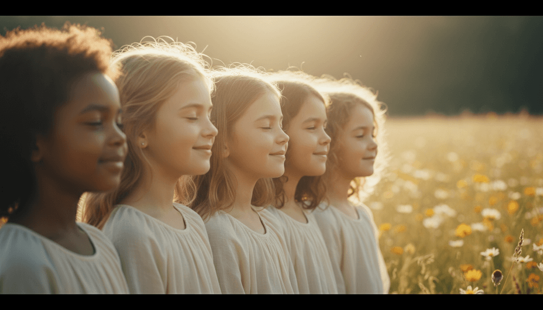 Secuencia animada de coloridas cajas de regalo abriéndose para revelar escenas alegres, sincronizadas con los ritmos y frases líricas de '四給的禮物歌'.