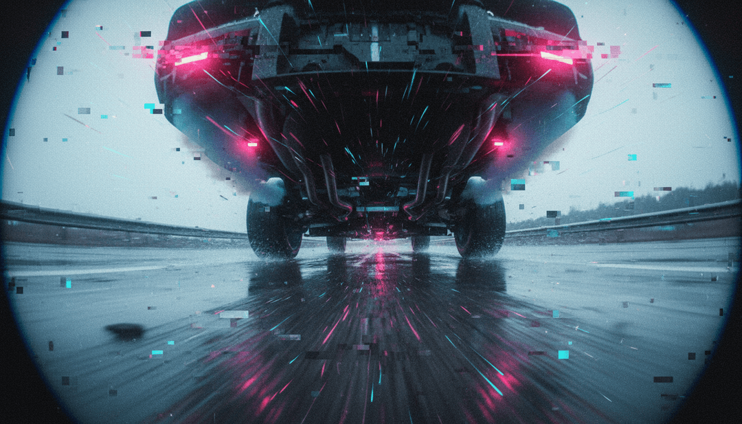 Visuales dinámicos sincronizados con melodías de sintetizador y patrones de batería específicos de 'A Oitava Maravilha', mostrando explosiones de luces de neón y temblores que sacuden el suelo en un video musical generado por IA.