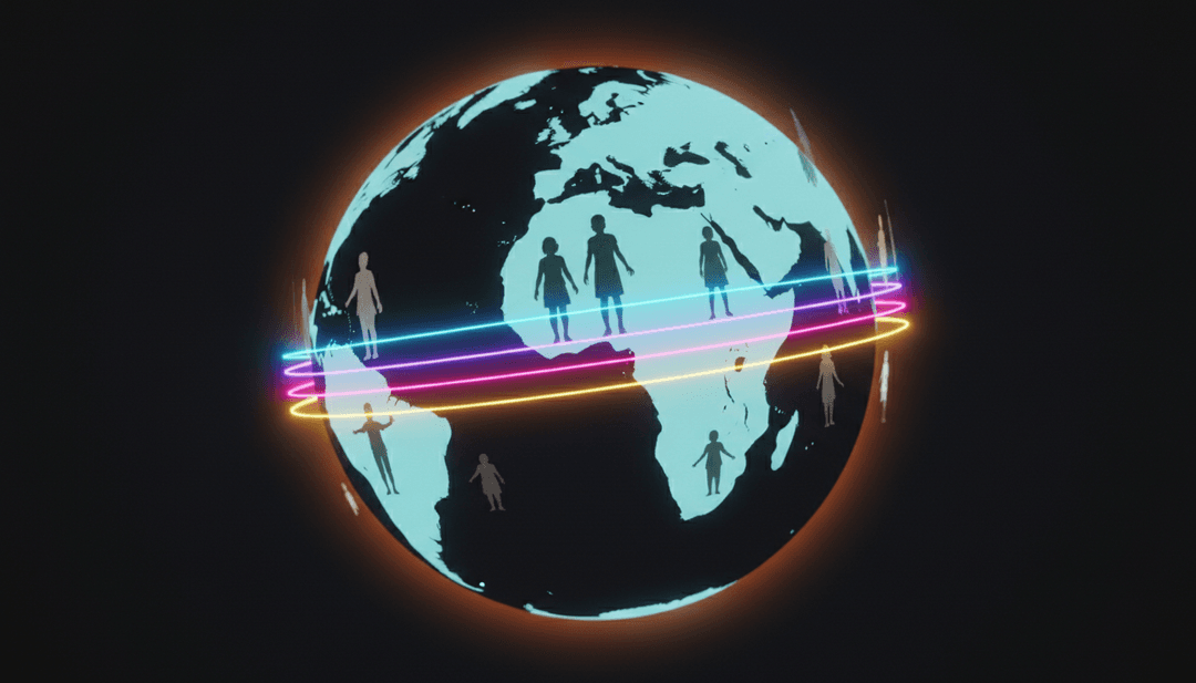 AI生成的抽象艺术，通过旋转的色彩和柔和的光线，视觉化地呈现一首法国流行歌曲的情感精髓，象征着“无题”的创作。