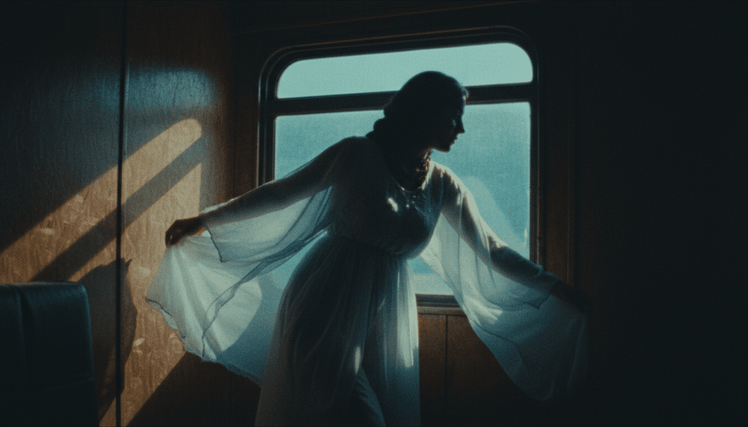 IA analysant les formes d'onde complexes de 'master final.mp3', mélangeant des éléments rock et folk dans un tableau de concepts visuels.