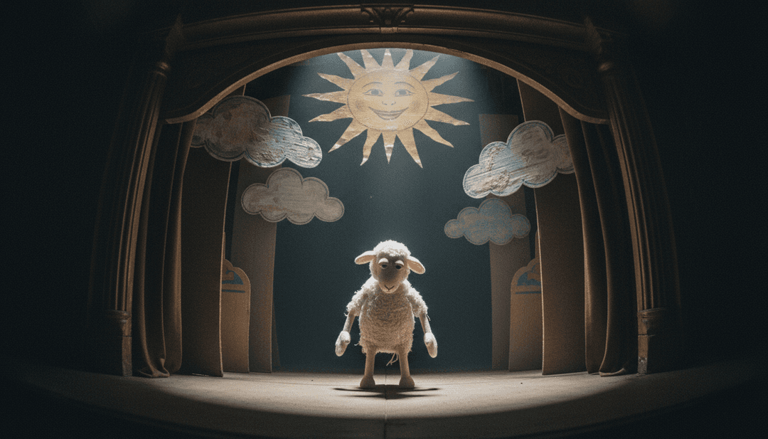 Cena cinematográfica final do videoclipe de 'Ansiedad', mostrando uma estética dramática e sombria com texto estilizado e efeitos visuais impactantes, criados por freebeat.ai.