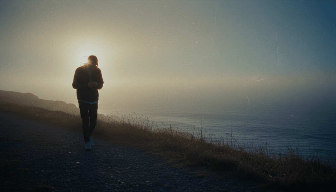 दृश्य अनुवाद के लिए AI द्वारा ध्वनिक पॉप शैली, संगीत के बोल और fuji_rahayu145 के गीत की भावनात्मक गहराई का विश्लेषण करने का एक अमूर्त दृश्य प्रतिनिधित्व।