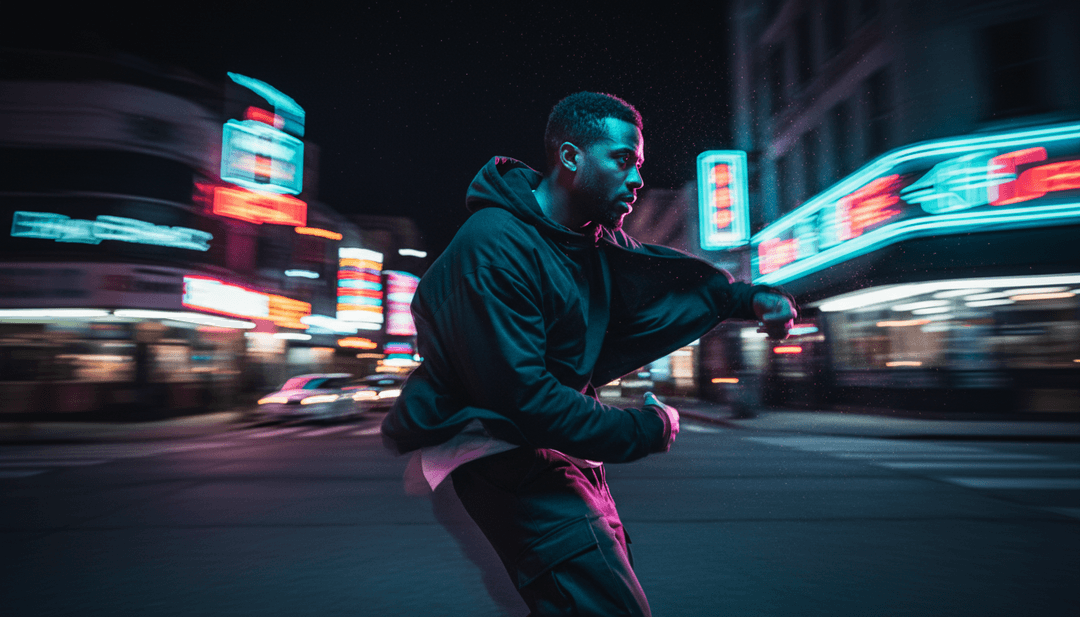 Uma interface de usuário exibindo o vídeo de música gerado por IA concluído para 'Souterrain (Je Danse Quand Même) 27', com opções para baixar ou compartilhar, enfatizando a facilidade de uso para conversão de MP3 para MP4.