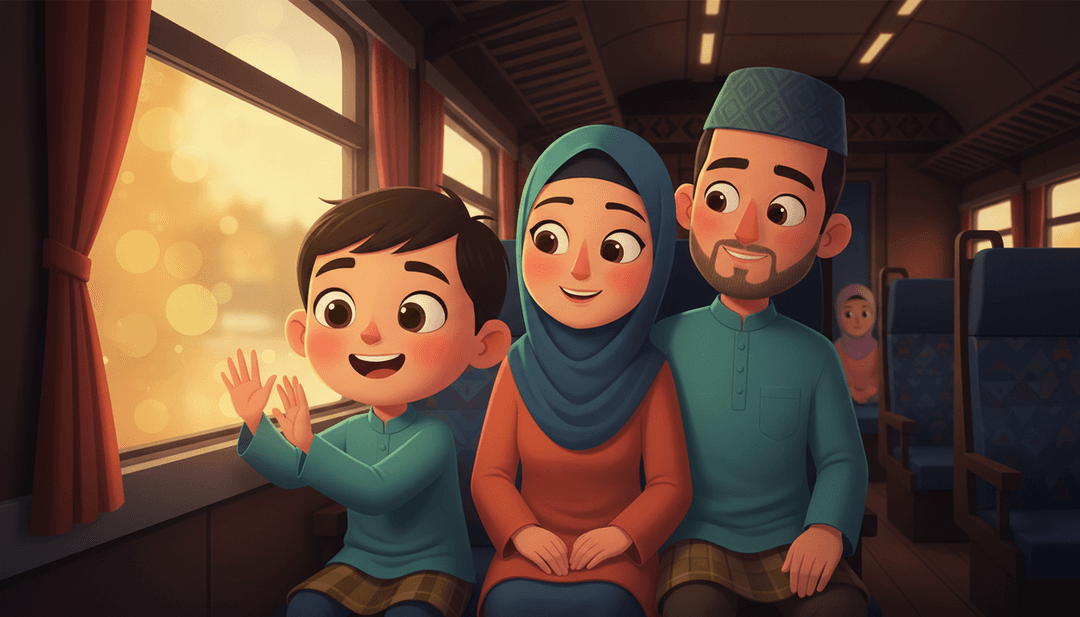 IA interpretando uma melodia pop folk indonésia alegre, visualizando a imaginação de uma criança para um videoclipe.