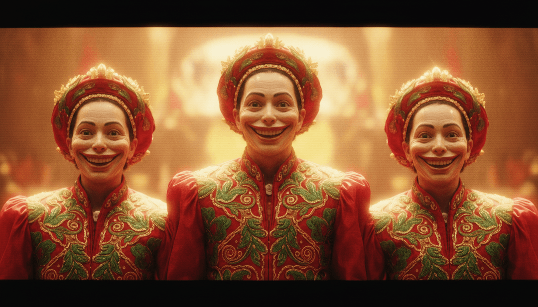 Uma interface de IA analisando as formas de onda de áudio de 'Natal com os Amigos', destacando padrões de bateria de hip-hop e melodias festivas.