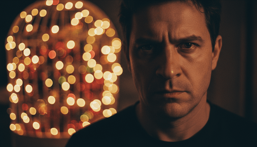 Cenas animadas dinâmicas de amigos celebrando em estilo hip-hop, com efeitos estilizados de 'false snow' e luzes vibrantes da cidade.