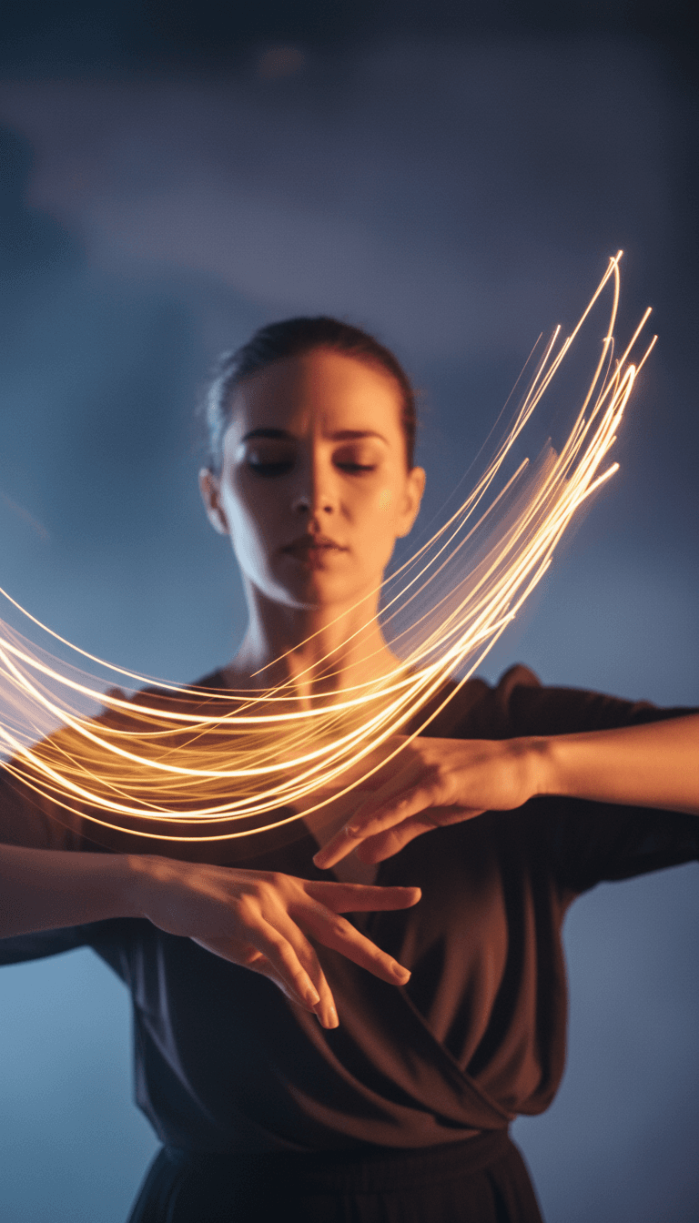 Imágenes dinámicas de bailarines bajo una luna digital, sincronizadas con ritmos de pop electrónico y afropop de "No Ritmo da Lua".