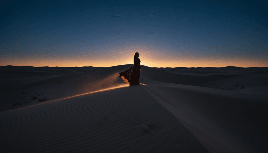 一个充满东方、阿拉伯流行和电子舞曲模式的数字画布,象征着 AI 对 akinbzts 的“Gecenin İçinde”的初步诠释。