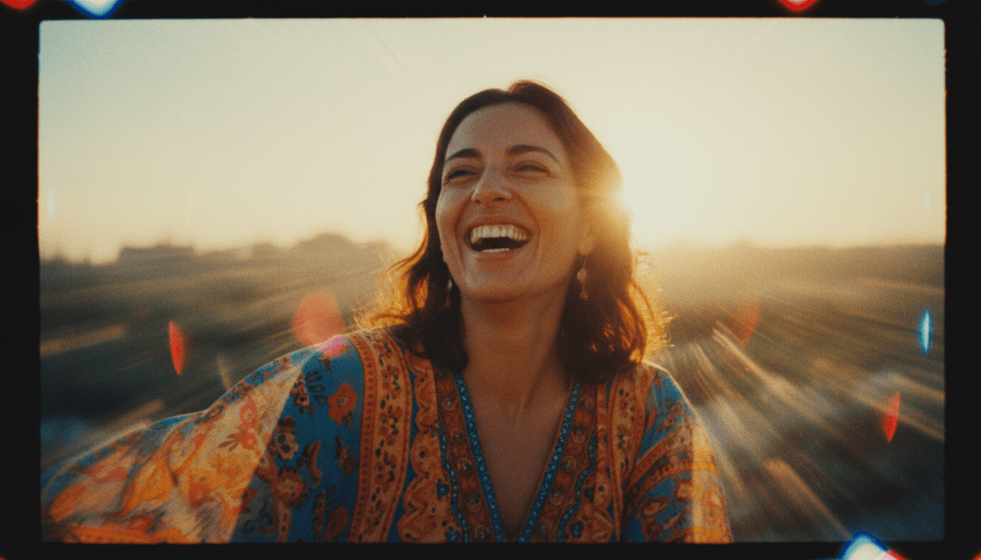 与 Il Dieci - Dicembre 的流行节拍同步的动态视觉效果,展示抽象的节日场景和歌词动画。