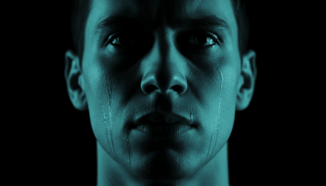 一个人在大屏幕上欣赏充满活力的AI生成音乐视频,象征着 freebeat.ai 的创意可能性以及 'Ik vlieg' 的最终作品。