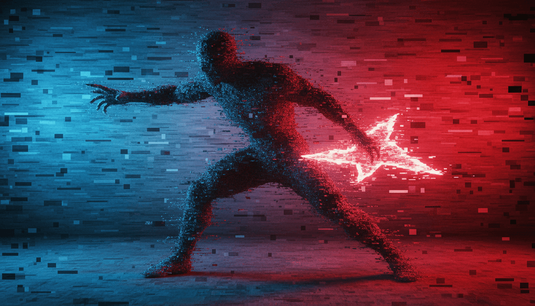 声波转化为重金属工业景观的抽象表现,用于 'Undisgust - Diga Diga' 音乐视频。