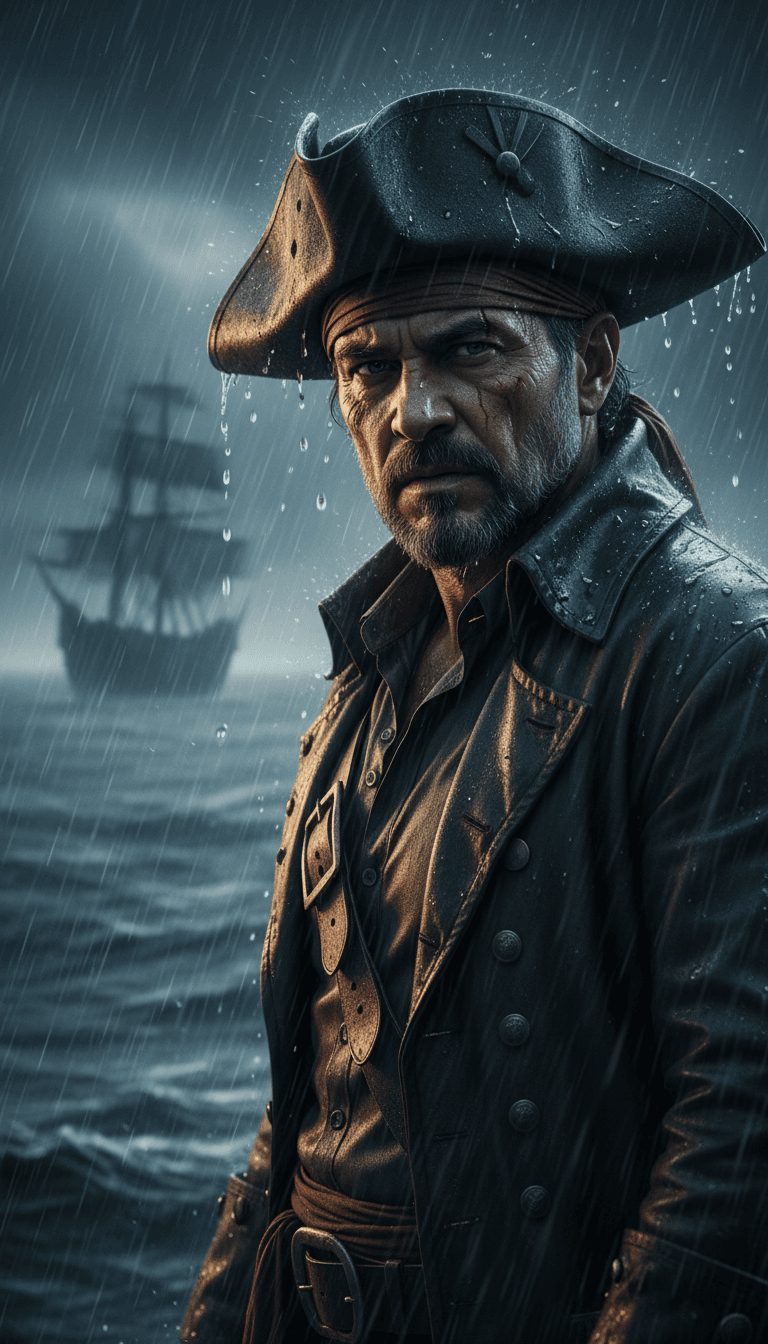 AI分析Home Free的'Skull and Bones'的乐谱和歌词,生成航海概念。