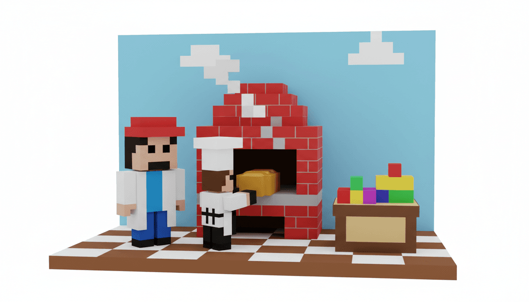 Secuencia de baile K-pop enérgica generada por IA para '생산과 소비.mp3', mostrando bailarines rodeados de efectos visuales dinámicos y patrones de luz pulsantes.