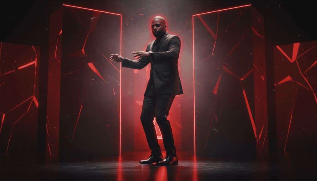 Animierte Visualizer, die Jazz-Trompetensoli in energetische Lichtausbrüche und Funk-Gitarrenriffs in dynamische, sich wandelnde urbane Landschaften verwandeln.