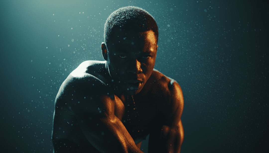 人群在未來感光束下舞動的充滿活力、高能量視覺效果，反映浩室音樂的能量。