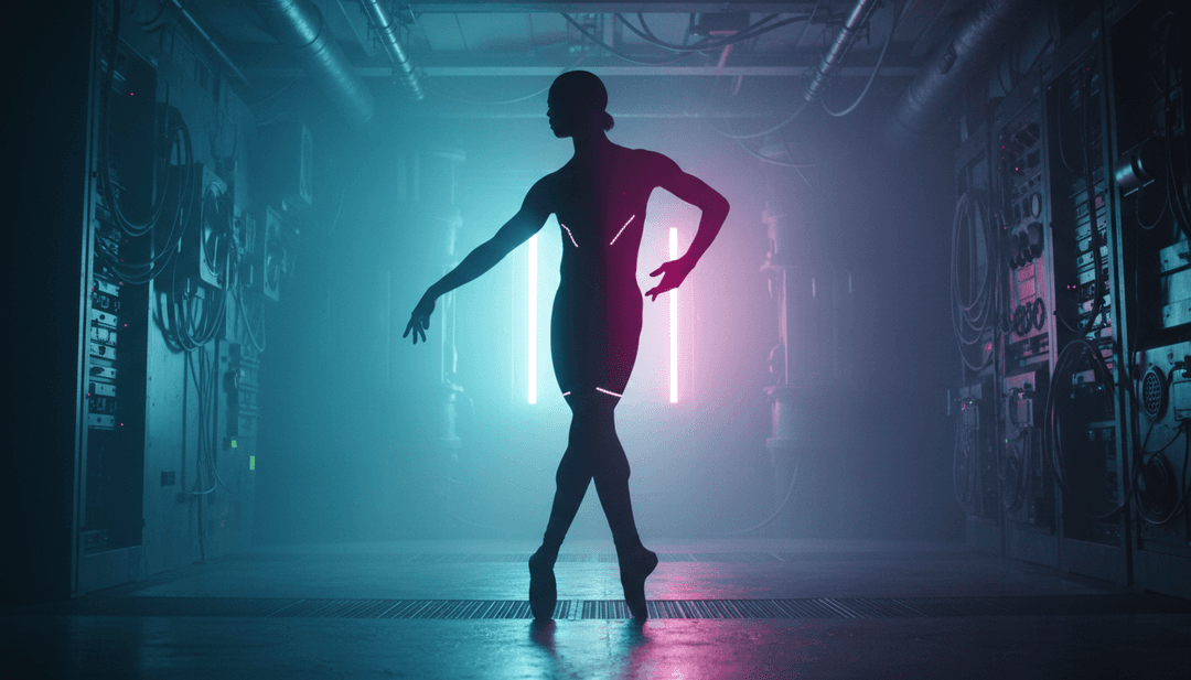 IA interpretando el ritmo y la energía de la música dance con visualizaciones de ondas sonoras