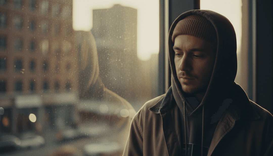 AI analyzing the neo-soul, R&B, and alternative rock elements of Justin Bieber's 'DAISIES' lyrics and melody to form a visual concept.