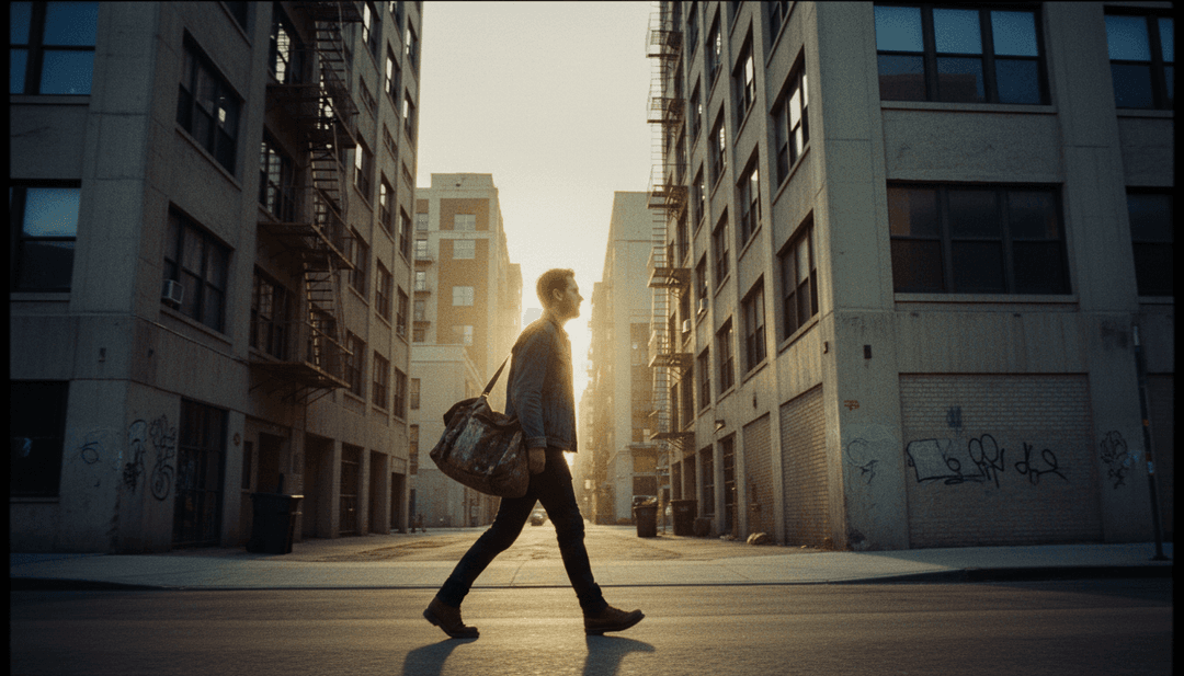 Person using freebeat.ai to generate a custom AI music video for 'DAISIES' by Justin Bieber, with a computer screen showing the generated video.