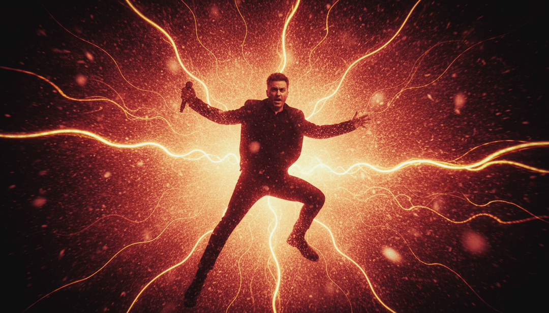 一個高品質的 AI 生成音樂影片「Christmas (Baby Please Come Home)」正在設備上播放，邀請用戶創建自己的影片。