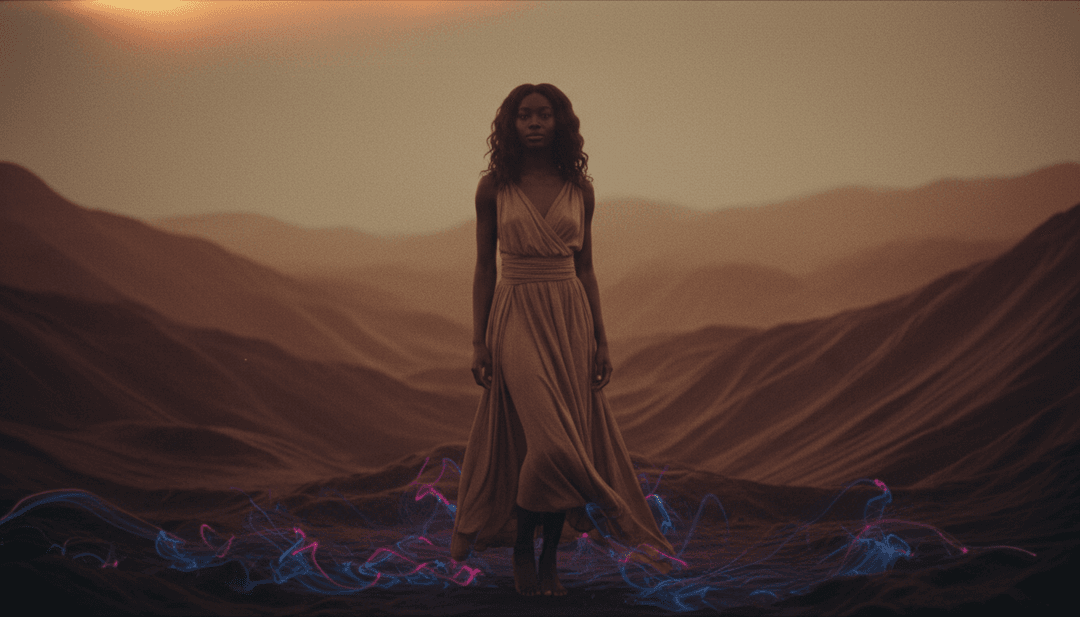 AI 詮釋 John Adams 的民謠歌曲 'Loving You (Is a Reflex)',以生成寧靜的視覺概念。