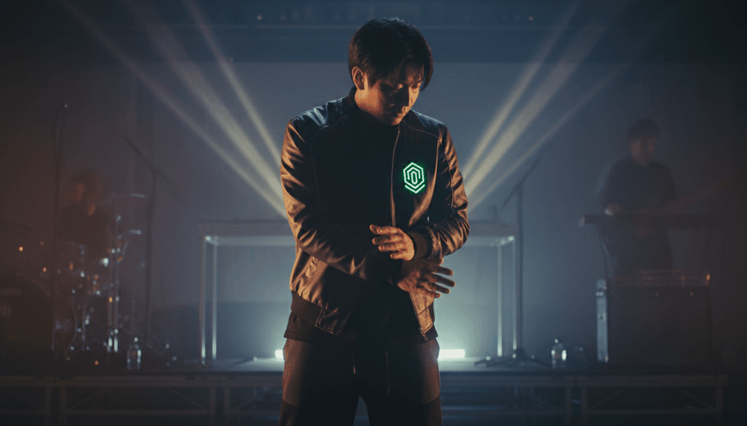 L'IA interprétant l'énergie vibrante et l'esthétique K-Pop de 'Soda Pop' par Saja Boys et KPop Demon Hunters Cast, avec des palettes de couleurs dynamiques et des éléments pop art.