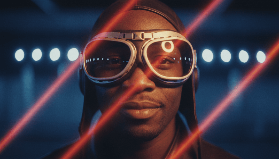 Visuels de paysages enneigés, de lumières de Noël chaleureuses et d'une silhouette en pleine réminiscence, générés par l'IA à partir des paroles de 'Last Christmas'.