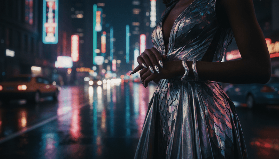 Gunna와 Burna Boy의 'wgft' 트랙에서 복잡한 음파와 가사 데이터를 분석하여 초기 시각적 개념을 생성하는 AI 인터페이스.