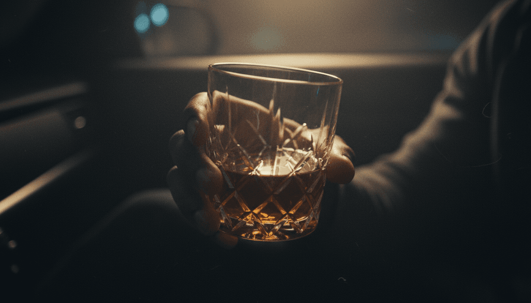 IA analisando a profundidade lírica e o fluxo rítmico de 'Last Drink' de A Boogie Wit da Hoodie para conceptualizar um videoclipe, mostrando dados abstratos a fluir para conceitos criativos.