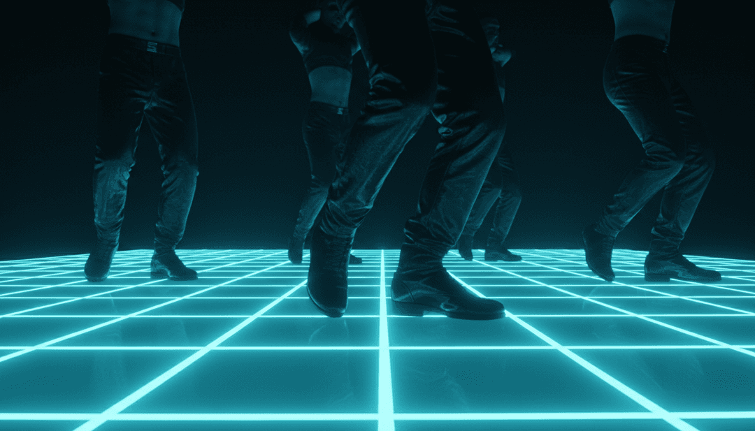 Effets visuels vibrants synchronisés avec les rythmes de la musique électronique, créant un clip musical captivant pour 'Lipdance' d'Obongjayar