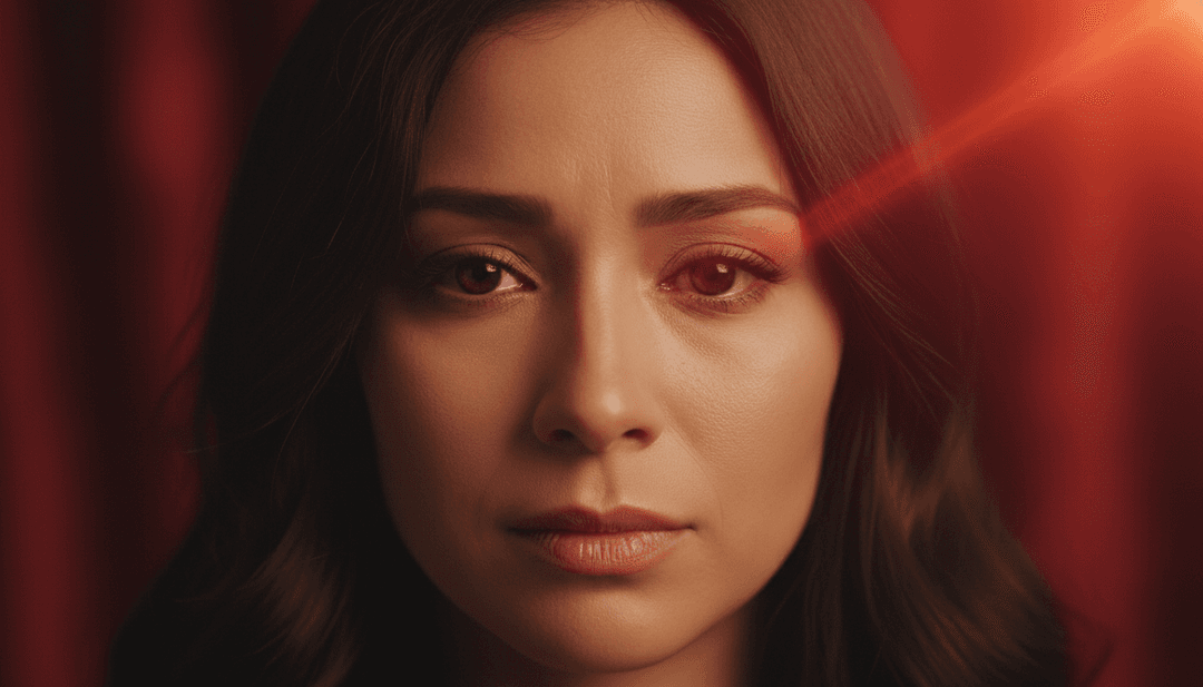 AI 'Ojos Tristes' के मूड की व्याख्या करता हुआ, घूमते हुए ड्रीम पॉप दृश्यों और अलौकिक परिदृश्यों को दर्शाता है, दुखद आँखों पर जोर देता है।