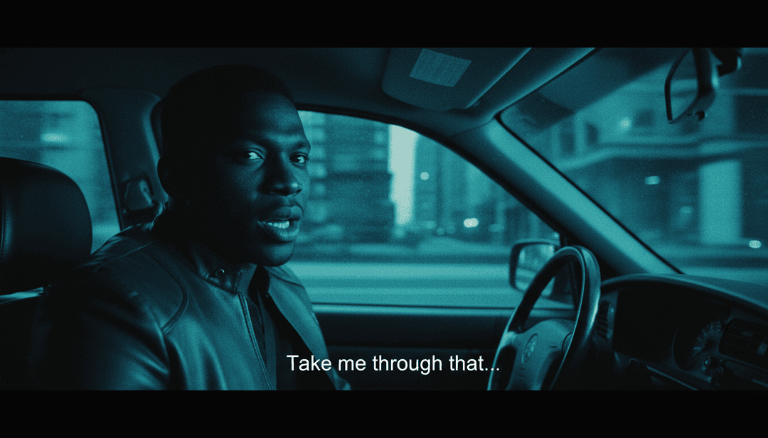 A finished, high-energy music video for 'Take Me Thru Dere' playing on a futuristic screen, surrounded by a vibrant, digital art-inspired music cover.