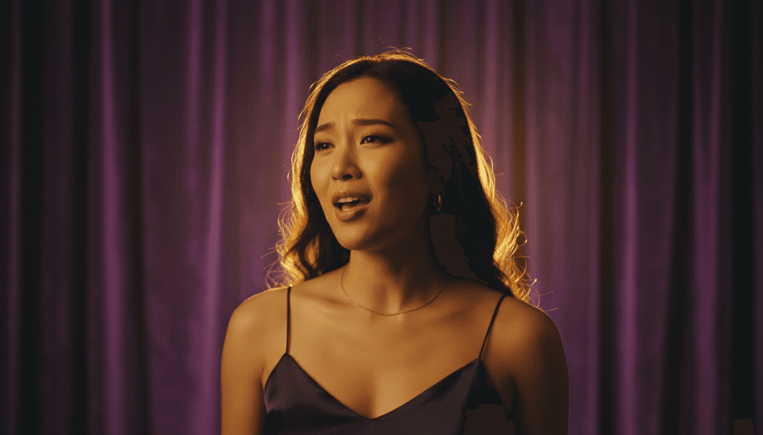 'Lately' 音乐视频制作中的视觉效果，展示了与旋律同步的微妙光线折射和大气效果。