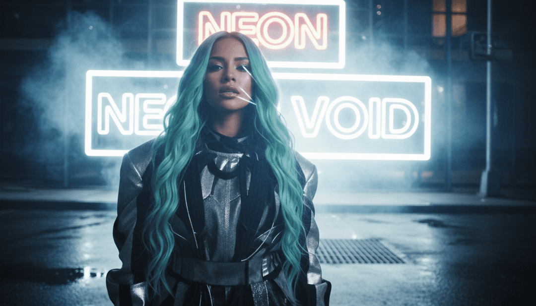 用户在电脑屏幕上兴奋地观看为雷鬼歌曲生成的AI音乐视频，并附有创建自己视频的号召。