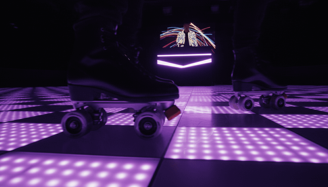 聲波抽象視覺化轉化為動態、充滿活力的形狀和顏色，代表著「Belly Dancer」的浩室與嘻哈融合。