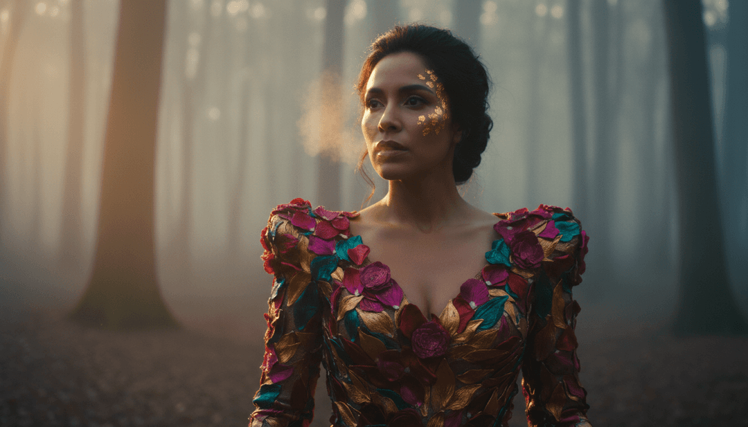 IA analisando formas de onda e temas líricos de 'Relación - Remix' para gerar conceitos visuais dinâmicos que refletem vibrações urbanas e emoção bruta.