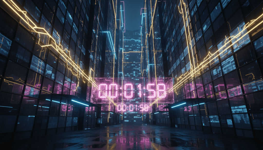 概念艺术图，展示声波转化为动态视觉效果，代表 AI 诠释 BLACKPINK 的 'JUMP'。