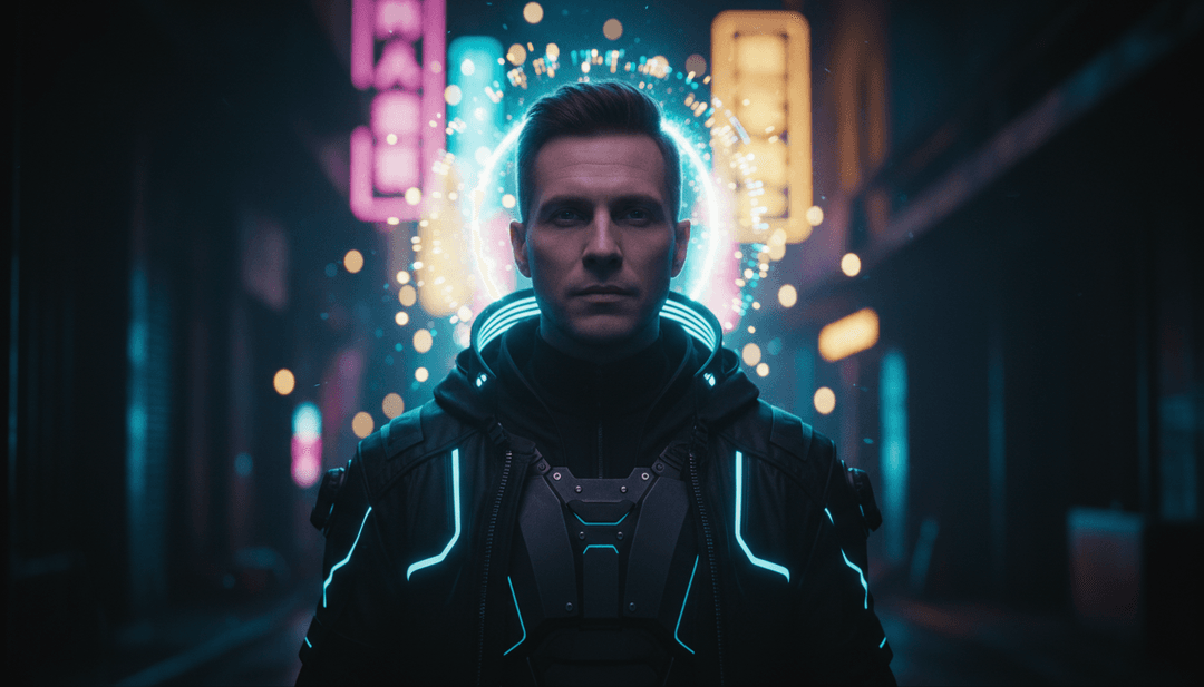 音楽のドロップに完璧に同期するデジタル滝のアニメーションシーケンス、鮮やかな色彩とエフェクト。