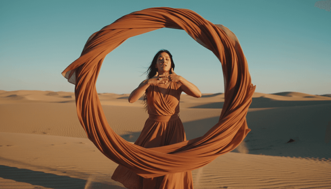 Ein hochglanzpoliertes, hochauflösendes Musikvideo für 'Still Into You', das auf einem Bildschirm abgespielt wird, mit dezent integriertem 'freebeat.ai'-Logo und einer benutzerfreundlichen Oberfläche.